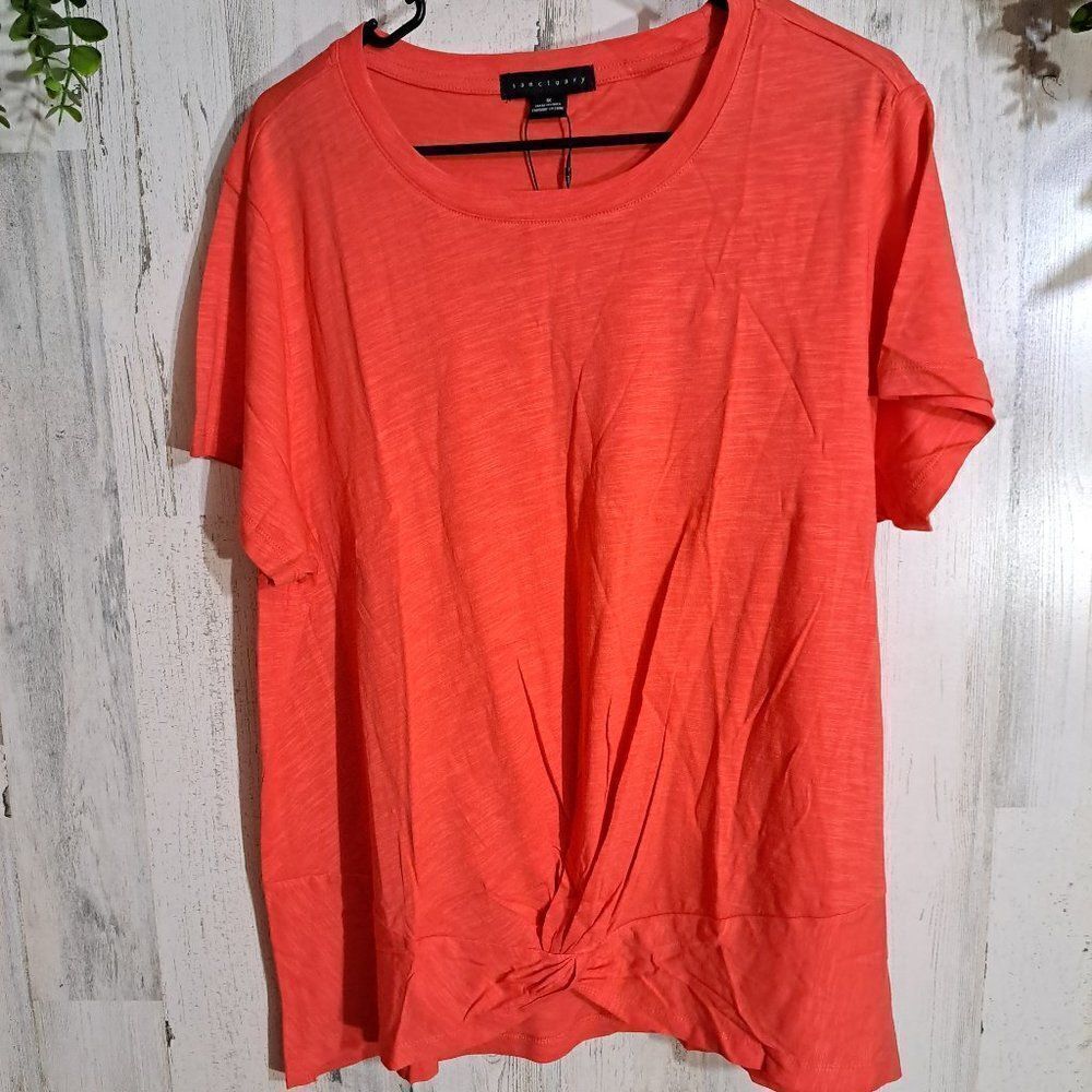 NWT Sanctuary Shirt with tie bottom